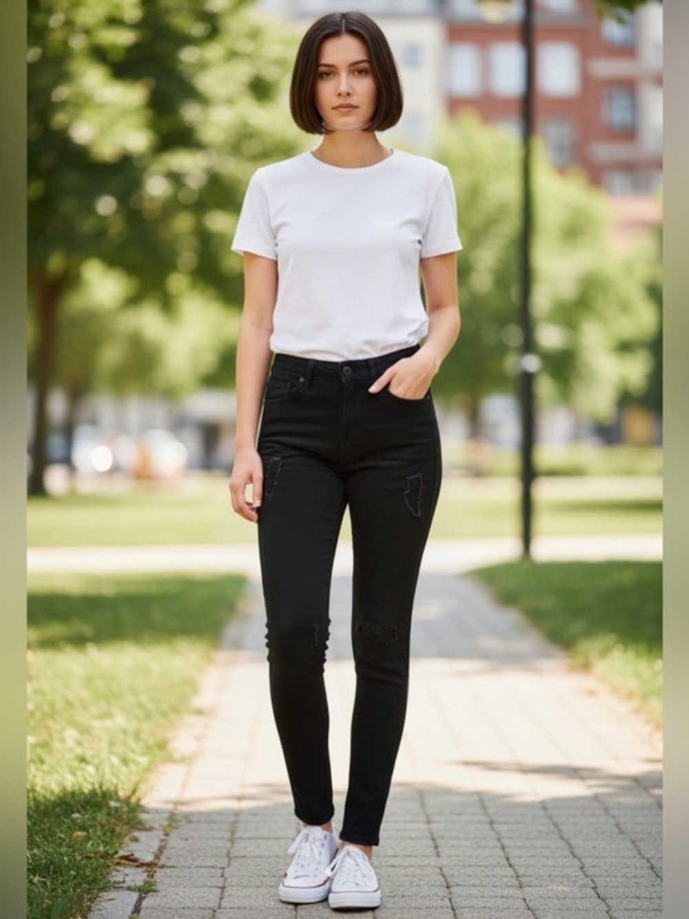 SO Distressed Low Rise Jeans